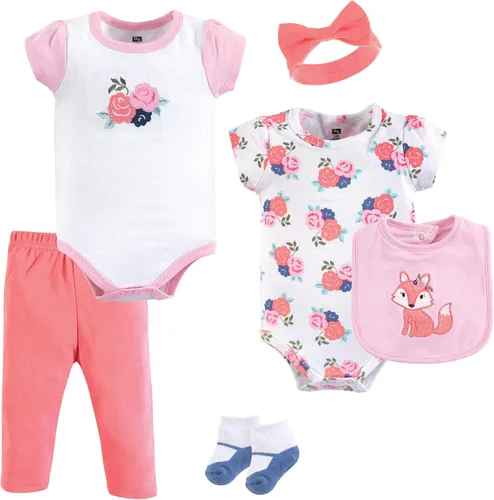 Vista 53 de Hudson Baby Juego de canastilla de algodón unisex para bebé Arcos de ballet Bunny