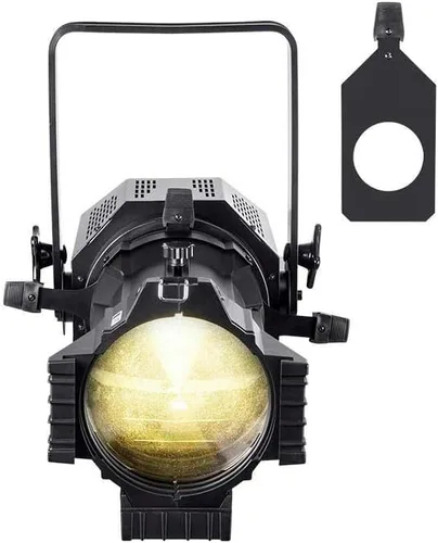 Vista 6 de Monoprice COB LED elipsoidal - Blanco, 200 vatios, 3200 K, 19 grados, con soporte Gobo, control DMX de 3 canales, serie Stage Right