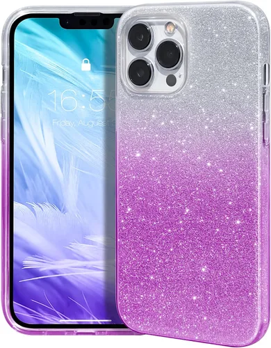 Vista 12 de MATEPROX - Funda compatible con iPhone Air de 6.5' [2025], carcasa protectora de 3 capas con purpurina brillante y tendencia, anti-arañazos y a