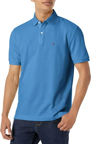 Vista 14 de Tommy Hilfiger - Camisa polo de manga corta para hombre, en ajuste clásico, de algodón piqué Violeta africana