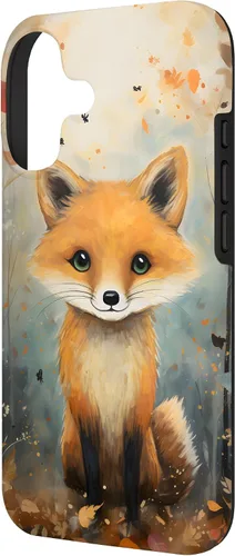 Vista 2 de Cute Fox Fall Woodland Forest Autumn Leaves Case for iPhone 17