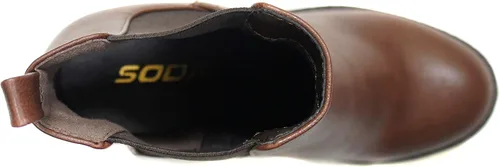 Vista 5 de Soda Glove - Botines con suela con ranuras, elástico lateral y tacón grueso