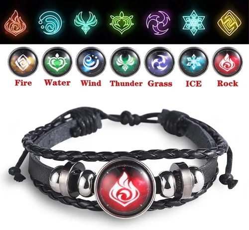 Vista 7 de XUBWVW Genshin Impact - Collar de impacto con diseño de ojo de Dios, regalo inspirado en cosplay, regalo para los amantes del juego, colgante