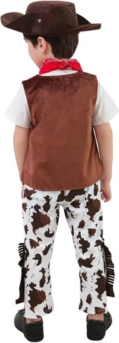 Vista 3 de Disfraz de vaquero de Halloween para niños, disfraz de cosplay, eventos de disfraces, fiestas de juego de rol, trajes de actuación en escenario
