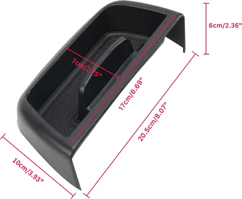 Vista 7 de Bandeja de almacenamiento para consola central para 2021-2024 Ford Bronco Sport CX430 Organizador de tablero de consola central con soporte