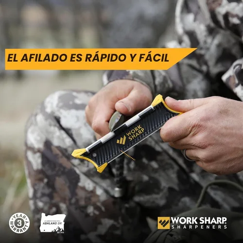 Vista 6 de Work Sharp Afilador de cuchillos portátil de bolsillo y para caza, WSGPS-W