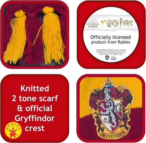 Vista 5 de Rubies - Bufanda de Harry Potter para adulto talla única
