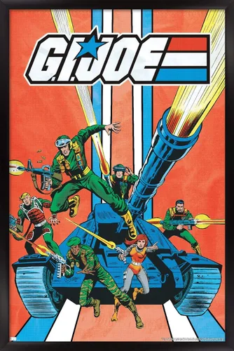 Vista 8 de Trends International GI Joe-Tank - Póster de pared, 14.725 x 22.375 pulgadas, versión enmarcada de madera de granero