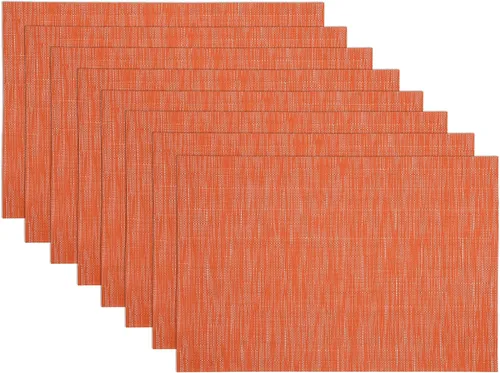 Vista 22 de SHACOS - Caminos de mesa de vinilo tejido, lavables, para uso en interiores o exteriores, fáciles de limpiar