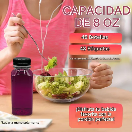 Vista 2 de Reli. Botellas de jugo de plástico [paquete de 48 a granel]