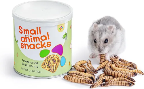 Vista 7 de Niteangel Bocadillos y golosinas para animales pequeños: gusanos secos y sin aditivos