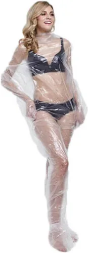 Vista 5 de ZMDREAM El cuerpo plástico desechable envuelve el traje de baño unisex de la sauna del PE para la cobertura completa del cuerpo del infrarrojo lejano