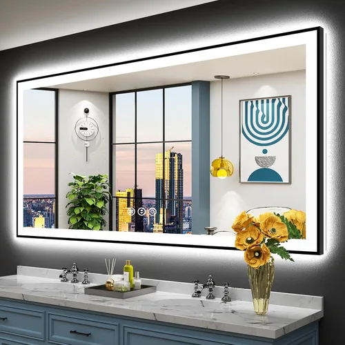 Vista 95 de 24x32 LED Bathroom Mirror, Backlit & Front Lit Lighted Mirror Retroiluminado+luz frontal
