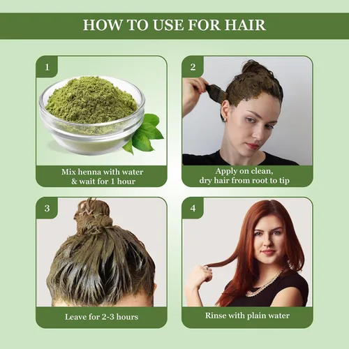 Vista 3 de Prem Dulhan Henna Mehendi en polvo natural (17.637 onzas), cuidado orgánico del cabello para hombres y mujeres, mezcla de hierbas puras