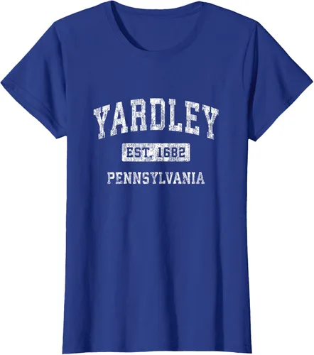 Vista 51 de Yardley Pennsylvania PA - Camiseta de manga corta, diseño deportivo