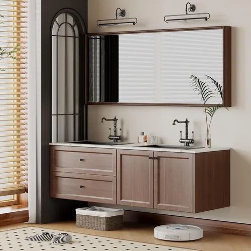 Vista 7 de Homdiy Paquete de 5 tiradores para gabinete color negro mate, manijas de zinc de aleación para cajones y aparadores, accesorios de cocina
