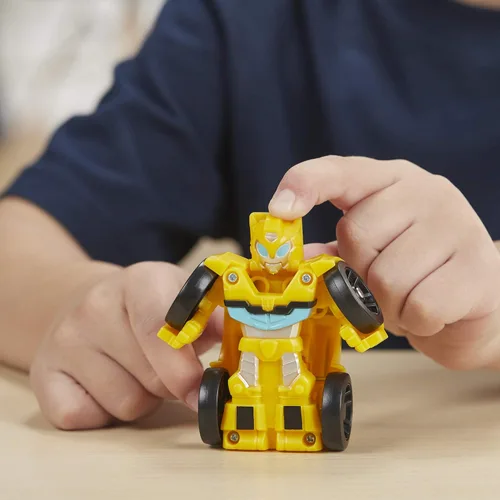 Vista 5 de Transformers Playskool Heroes Rescue Bots Academy Mini Bot Racers Converting Robot Toy Toy Pack 5, coches de juguete coleccionables de 2 pulgadas