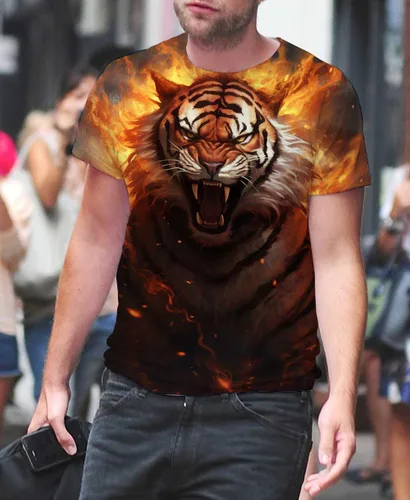 Vista 5 de Camisetas para hombre - Camiseta suave ajustada con diseño gráfico