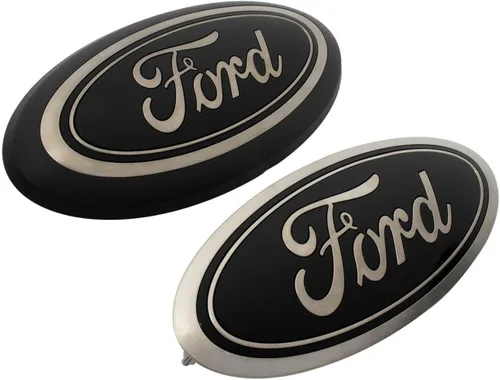 Vista 3 de Ford 2018-2023 F-150 Kit de emblemas de apariencia negra para rejilla delantera y portón trasero M-1447-F15B