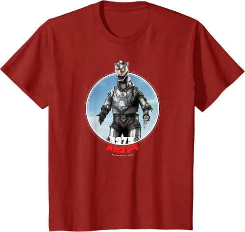 Vista 39 de Godzilla Mechagodzilla 1975 Icons of Toho T-Shirt Asphalt Grey