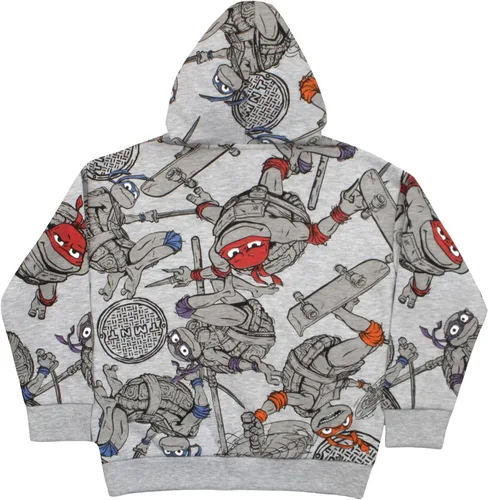 Vista 2 de Nickelodeon Teenage Mutant Ninja Turtles Mutant Mayhem - Sudadera con capucha para niños y niños pequeños