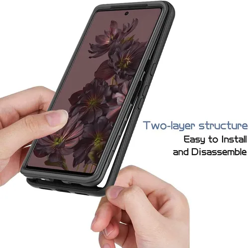 Vista 3 de AKABEILA Funda compatible con Google Pixel 7, compatible con Google Pixel 7, carcasa de 360° de cuerpo completo a prueba de golpes