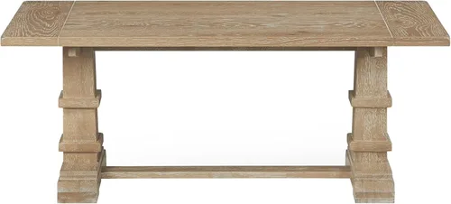 Vista 4 de Crosley Furniture Joanna - Mesa de centro moderna de granja, mesas decorativas, muebles de sala de estar, marrón rústico