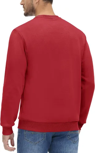 Vista 71 de MAGCOMSEN Sudadera de cuello redondo para hombre de manga larga casual cálida de forro polar