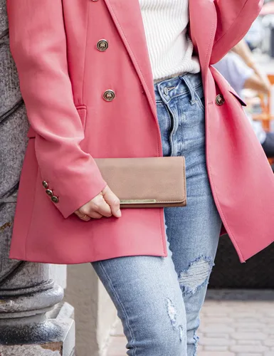 Vista 4 de Mundi - Cartera File Master con bloqueo RFID para mujer con bolsillo para cambio
