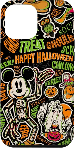 Vista 25 de Funda para iPhone 13 Pro Max Disney 100 Mickey Nightmare Before Christmas Halloween D100