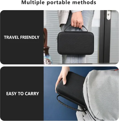 Vista 6 de Funda GPS para Garmin dezl OTR610/OTR720/OTR710/OTR620/DriveSmart 76/66/71 EX/DriveCam™ 76/RV 795/RV Cam 795, 6-7 pulgadas con bolsa de malla