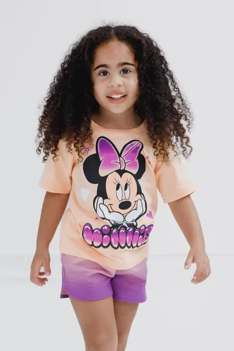 Vista 2 de Disney Conjunto de camiseta y pantalones cortos de felpa francesa, tallas de bebé a niño grande (12 meses - 14-16)