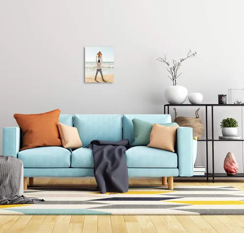Vista 2 de TreeDeal Crea Arte de Pared Personalizado con Tu Foto en Lienzo - Impresiones de Lienzo Personalizadas para la Familia - Cuadros de Lienzo