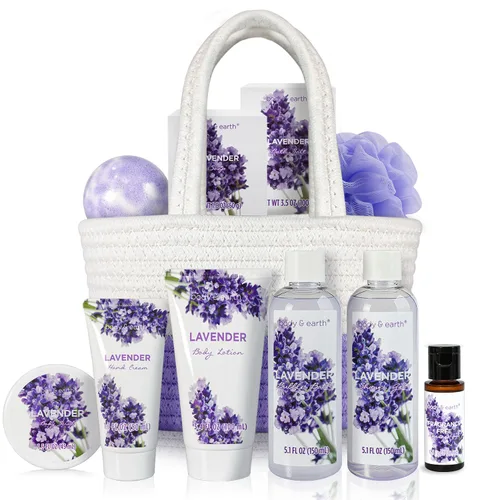 Vista 10 de Regalos de spa para mujeres, juegos de regalo de spa para mujeres, juego de regalo de ducha corporal y tierra con baño de burbujas, gel de ducha