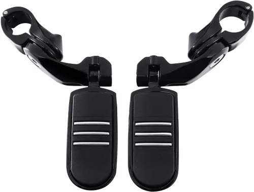 Vista 33 de XFMT - Estribos de color negro mate para motocicleta, 1.25 pulgadas, incluye kit de montaje