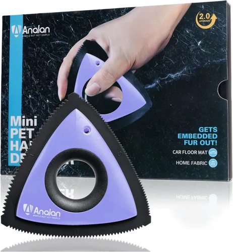 Vista 12 de Analan - Removedor miniatura de pelo de mascotas, de gato o de perro. Cepillo para limpiar las telas del auto, el sofá, el hogar Deep Cleaning