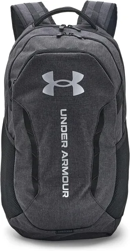 Vista 23 de Under Armour Mochila Hustle 6.0 unisex para adultos (002) Negro / Negro / Blanco