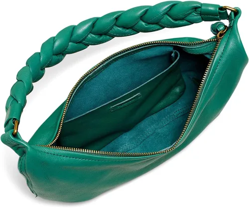 Vista 3 de Madewell Pequeño hobo suave - Puffy trenzado verde jade talla única, Verde jade
