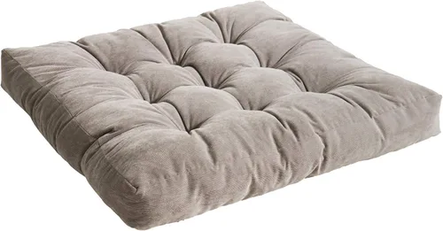 Vista 11 de Tiita Cojín de suelo de 22 pulgadas, cojín redondo para silla de exterior Redondo beige