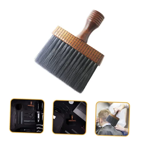 Vista 2 de FOMIYES Cepillo limpiador facial Cepillo limpiador de pelo para hombres Peine de pelo para burlas Peine de peluquería Peluquería Plumero Peluquería
