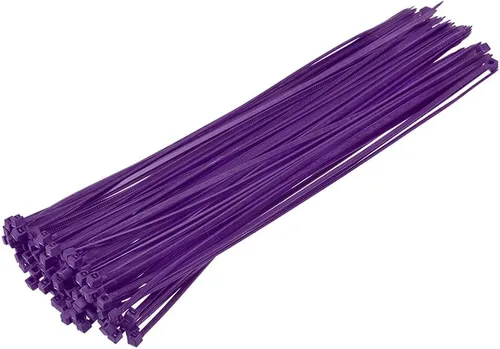 Vista 6 de uxcell Bridas para cables de nailon con cierre automático de 4 pulgadas, color azul cielo, 100