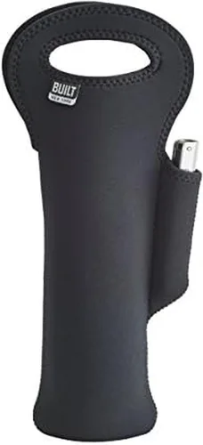 Vista 2 de BUILT Bolso de vino con sacacorchos Arch Waiters, rojo