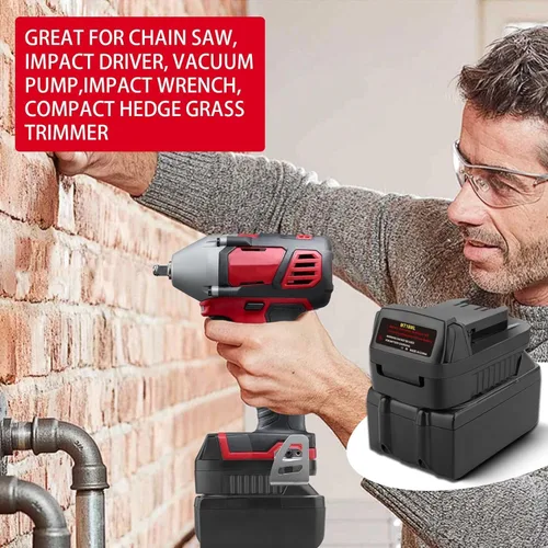 Vista 7 de Para Makita a Milwaukee, adaptador de batería compatible con batería de litio Makita 18V BL1815 BL1820 para reemplazar para Mil.Waukee 18V batería