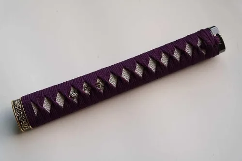 Vista 25 de Mango de Espada Tsuka 10.2in o Especificaciones Especiales Herrajes de Aleación/Cobre/Hierro e Imitación o Samegawa Real