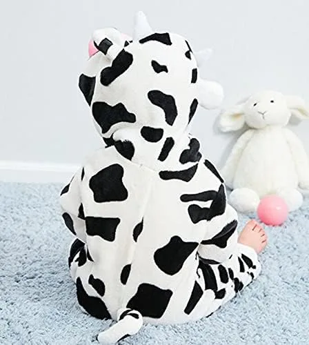 Vista 3 de Pijama unisex de animales para bebé, mameluco de dibujos animados de franela