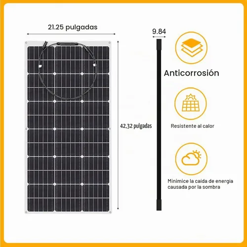 Vista 2 de XINPUGUANG Kit de sistema de panel solar de 12 V 200 W, panel solar flexible de 100 W, cargador de batería monocristalino con cable de extensión
