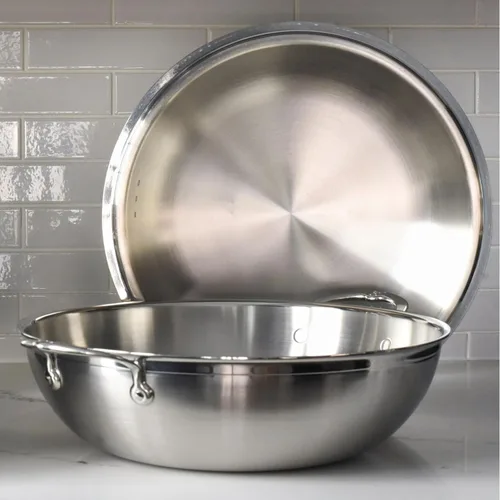 Vista 10 de Hestan ProBond Forged - Wok profesional de acero inoxidable con revestimiento de 14 pulgadas, compatible con inducción