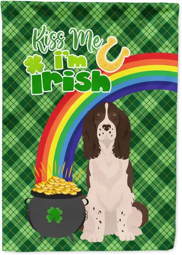 Vista 55 de Caroline's Treasures WDK4731GF - Bandera decorativa para jardín del día de San Patricio, color negro y tostado, Airedale Terrier, para jardín