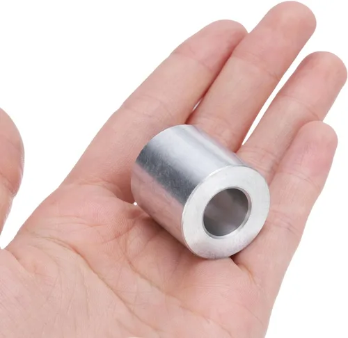 Vista 4 de uxcell 10 piezas de espaciador de aluminio con 1/2" de diámetro interno x 1" de diámetro exterior x 1" de longitud, con acabado liso, espaciador