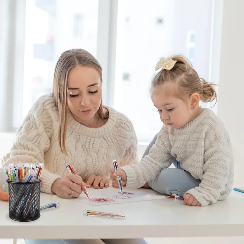 Vista 7 de Bolígrafos multicolores: paquete de 6 bolígrafos divertidos de arcoíris, premios para niños, bolsas de regalo, regalos de Navidad y fiesta